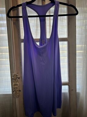 Lilly Pulitzer LUXLETIC Lavender Racerback Tank Top like new Large activewear